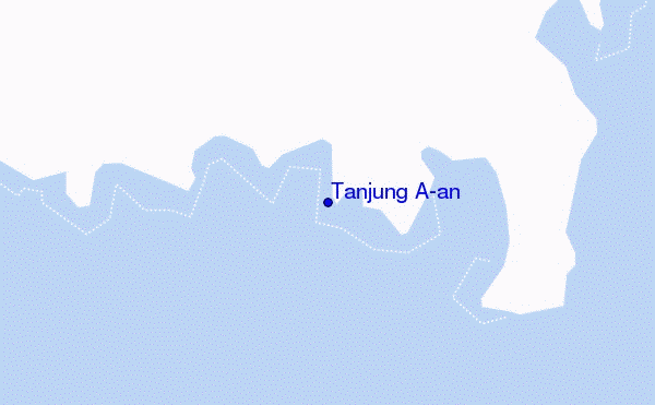locatiekaart van Tanjung A'an