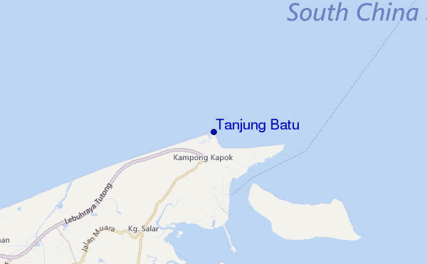 locatiekaart van Tanjung Batu