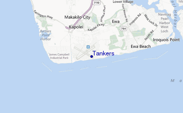 locatiekaart van Tankers