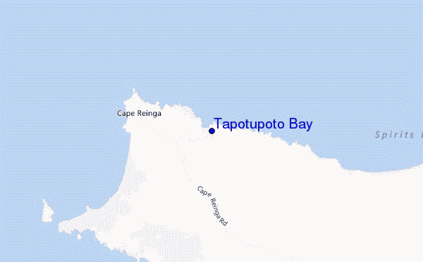 locatiekaart van Tapotupoto Bay
