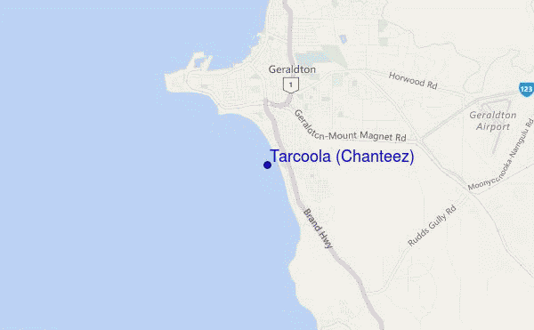 locatiekaart van Tarcoola (Chanteez)
