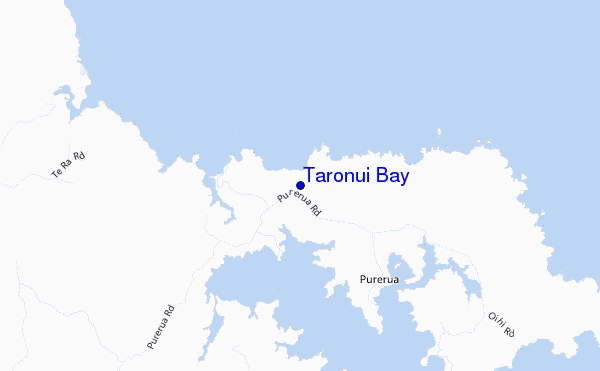 locatiekaart van Taronui Bay