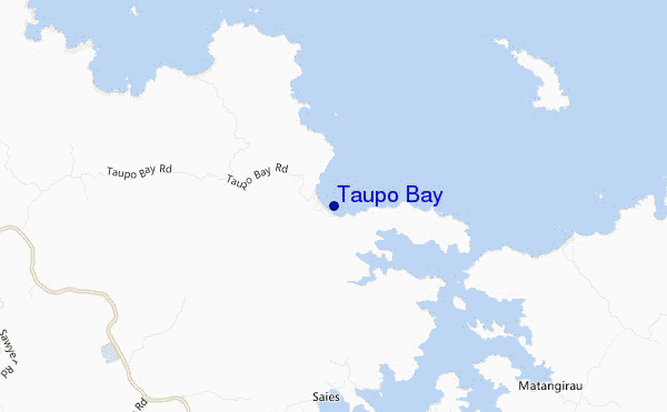 locatiekaart van Taupo Bay