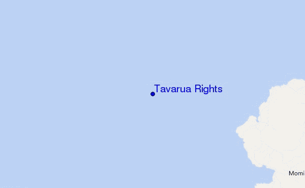 locatiekaart van Tavarua Rights