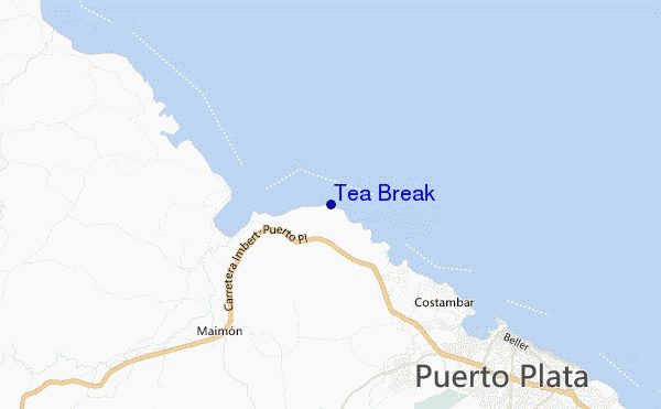 locatiekaart van Tea Break