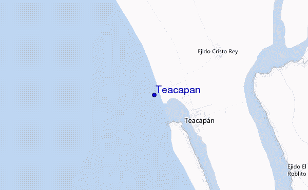 locatiekaart van Teacapan
