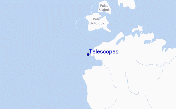 locatiekaart van Telescopes