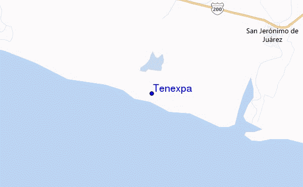 locatiekaart van Tenexpa