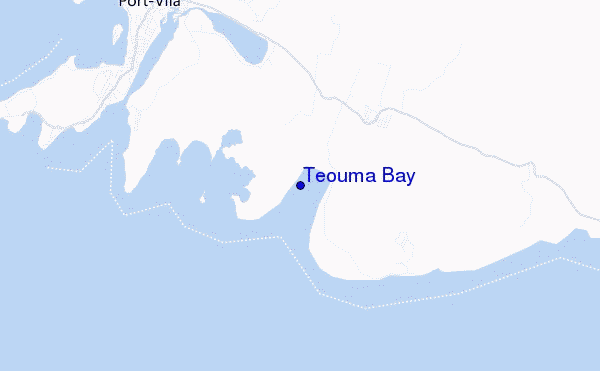 locatiekaart van Teouma Bay