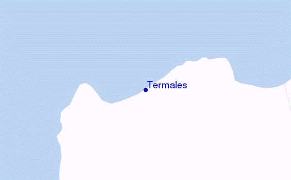 locatiekaart van Termales