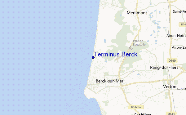 locatiekaart van Terminus Berck