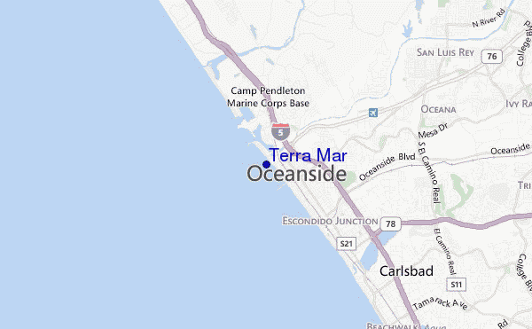 locatiekaart van Terra Mar