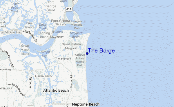 locatiekaart van The Barge