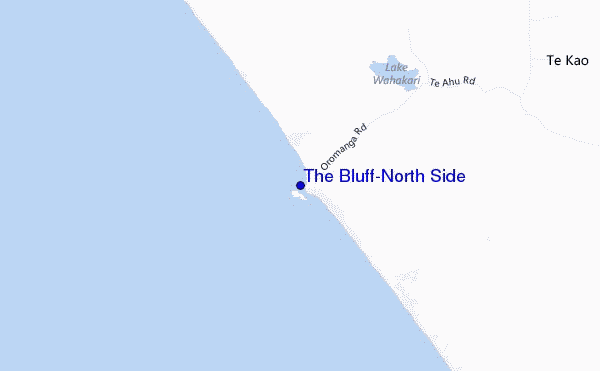 locatiekaart van The Bluff-North Side
