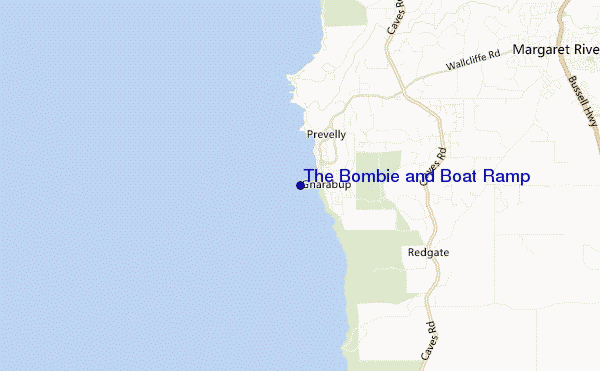 locatiekaart van The Bombie and Boat Ramp