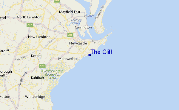 locatiekaart van The Cliff