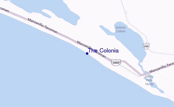 locatiekaart van The Colonia