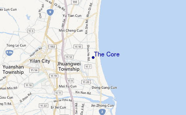 locatiekaart van The Core