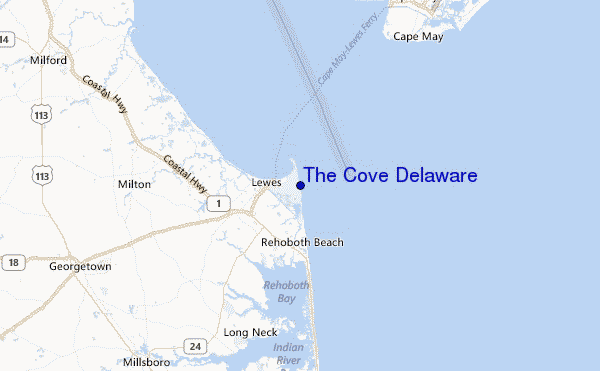 The Cove Delaware Location Map