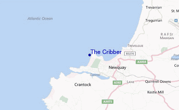 locatiekaart van The Cribber