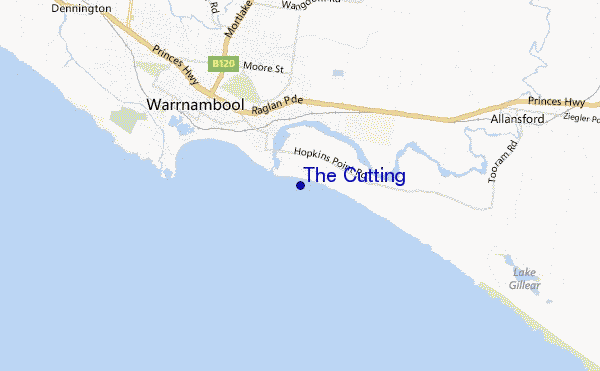 locatiekaart van The Cutting