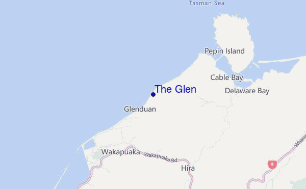 locatiekaart van The Glen