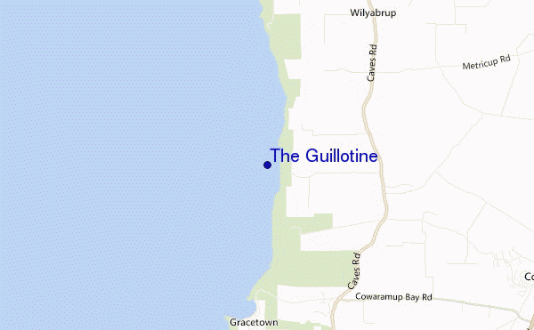 locatiekaart van The Guillotine