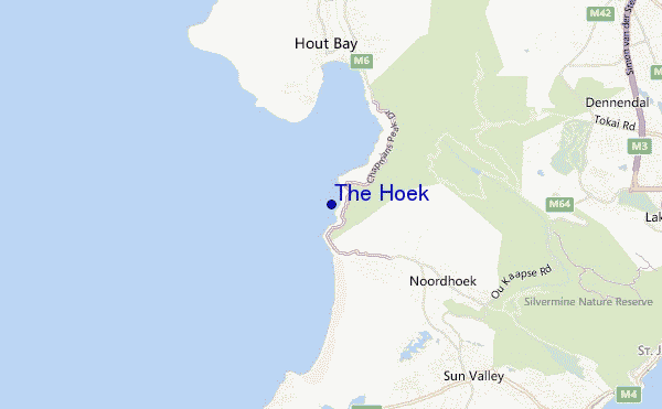 locatiekaart van The Hoek