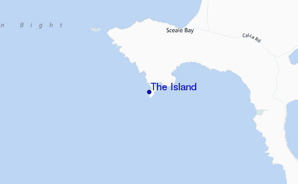 locatiekaart van The Island