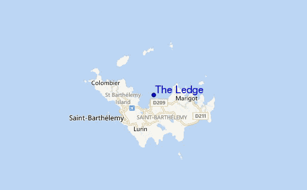 locatiekaart van The Ledge