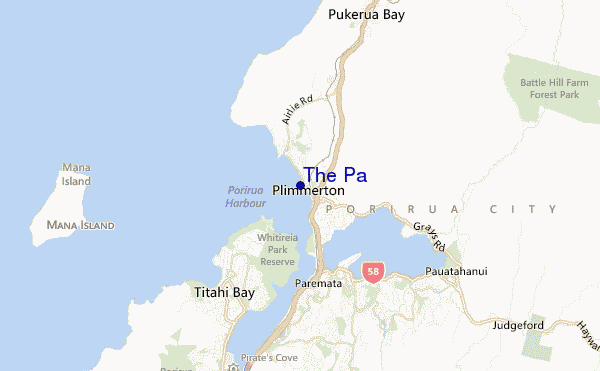 locatiekaart van The Pa