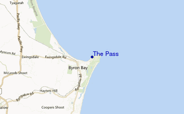 locatiekaart van The Pass
