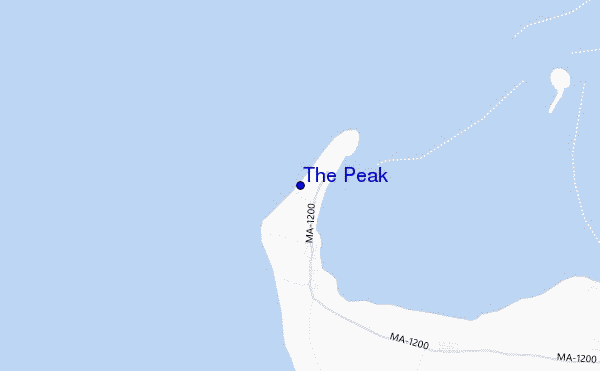 locatiekaart van The Peak