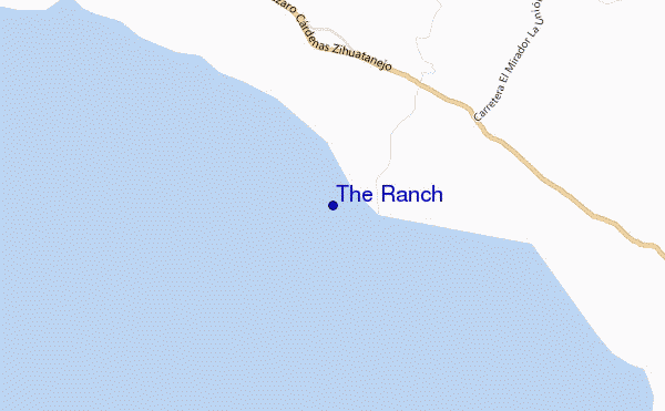 locatiekaart van The Ranch