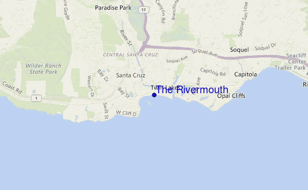 locatiekaart van The Rivermouth