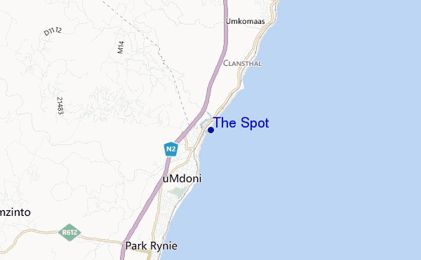 locatiekaart van The Spot