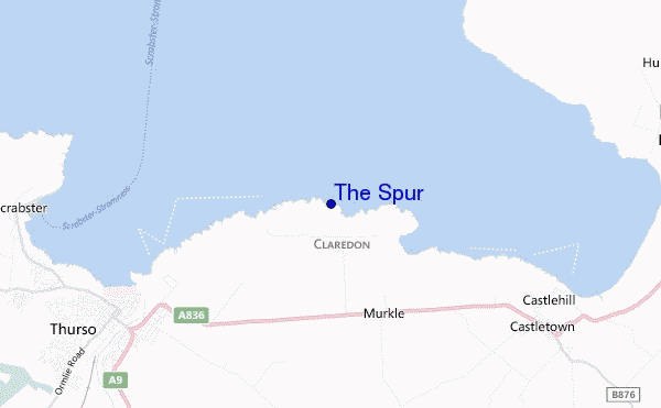 locatiekaart van The Spur