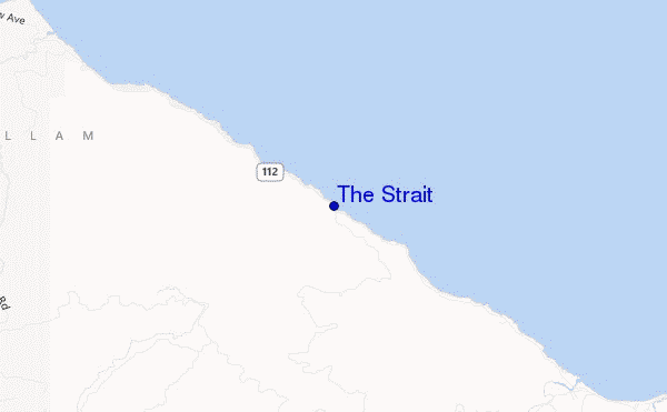 locatiekaart van The Strait