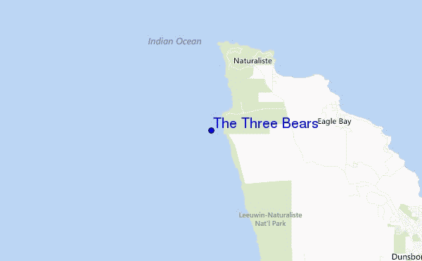 locatiekaart van The Three Bears