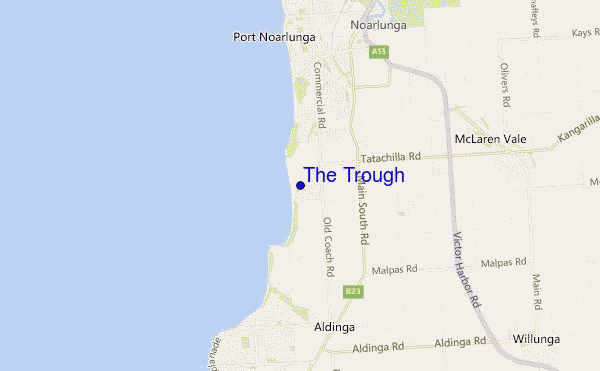 locatiekaart van The Trough