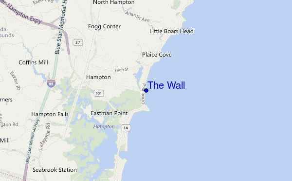 locatiekaart van The Wall