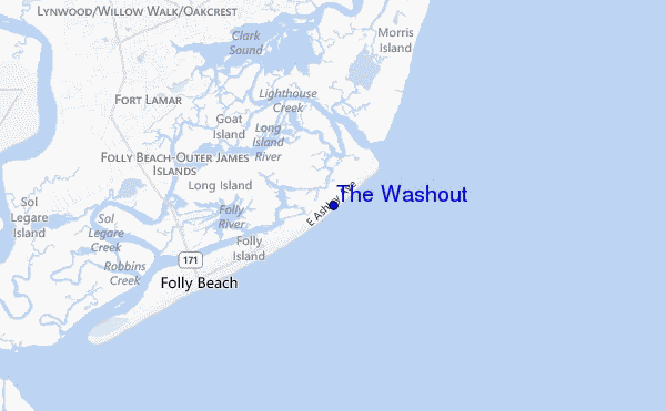 locatiekaart van The Washout