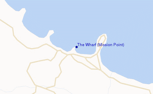 locatiekaart van The Wharf (Mission Point)