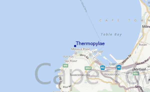 locatiekaart van Thermopylae
