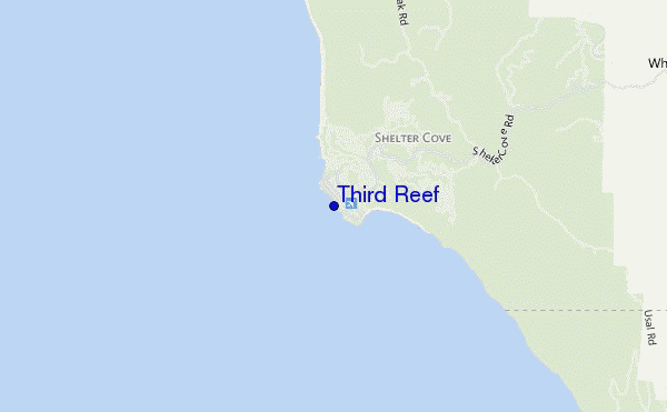 locatiekaart van Third Reef