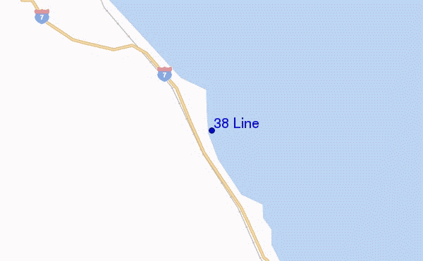 locatiekaart van 38 Line