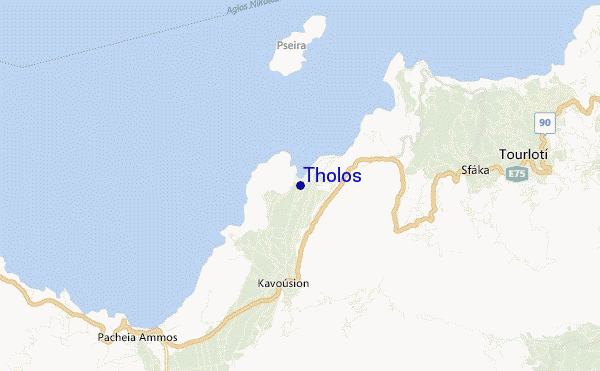 locatiekaart van Tholos