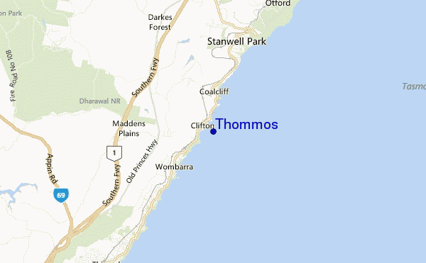 locatiekaart van Thommos