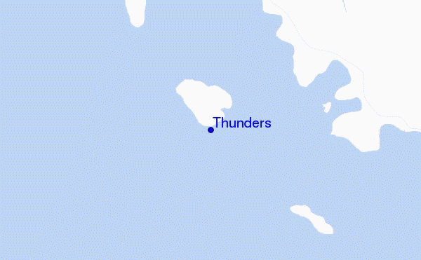 locatiekaart van Thunders