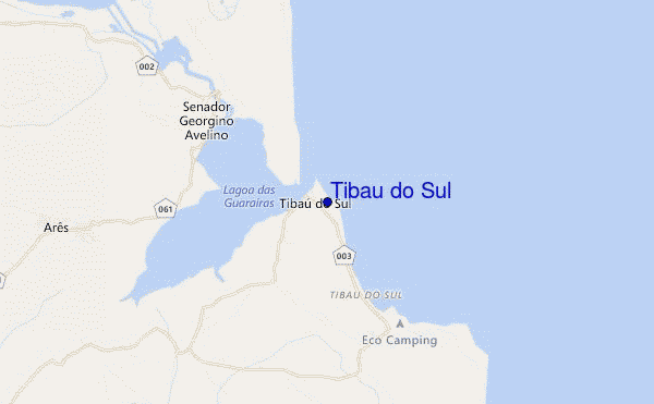 locatiekaart van Tibau do Sul